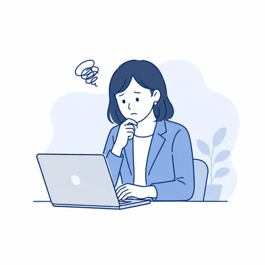 採用前の効率化を考える担当者のイラスト